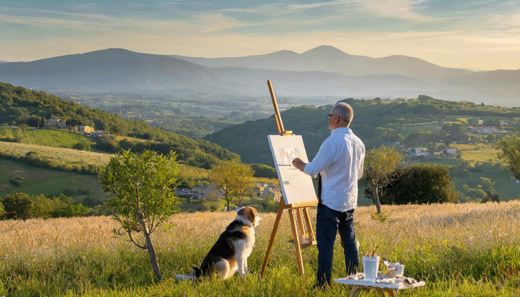 best painting holidays in Tuscany include en plein air